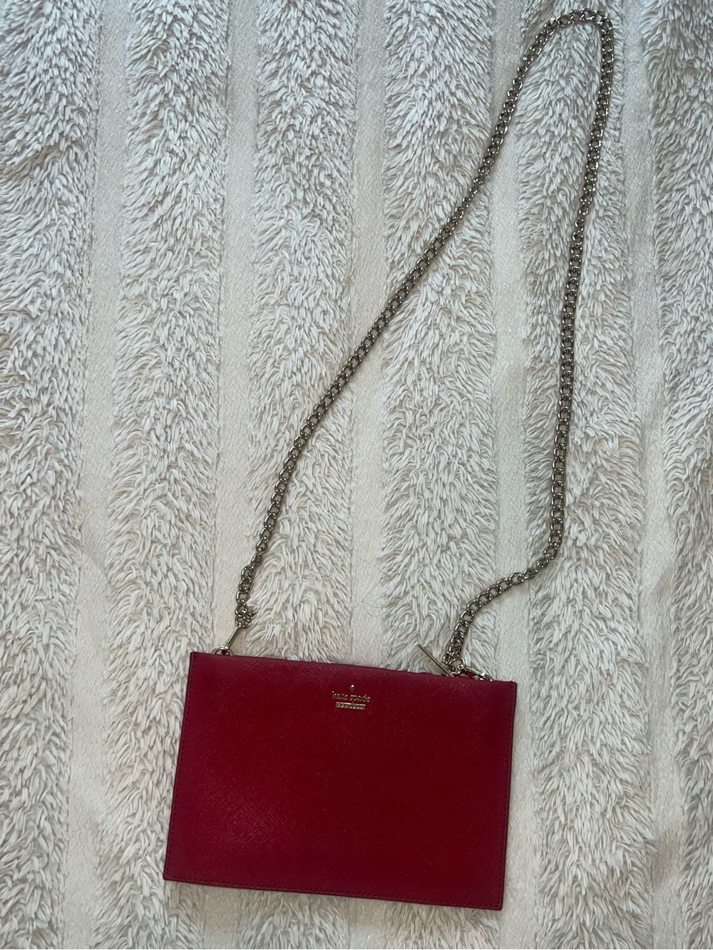 Kate Spade Red Crossbody Chain Shoulder Bag